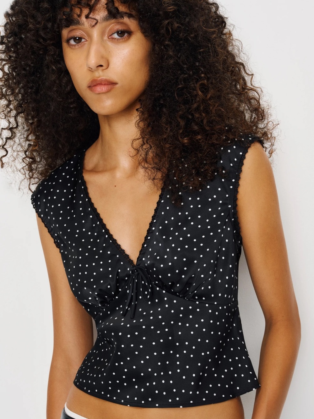 Reformation Cherry Silk Top NWT